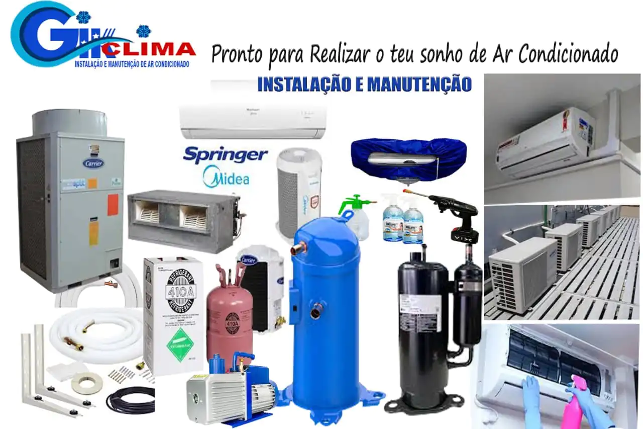 instalação de ar-condicionado, manutenção de ar-condicionado, serviços de climatização em São Paulo